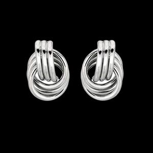 Door knockers sterling silver earrings. Marked 925